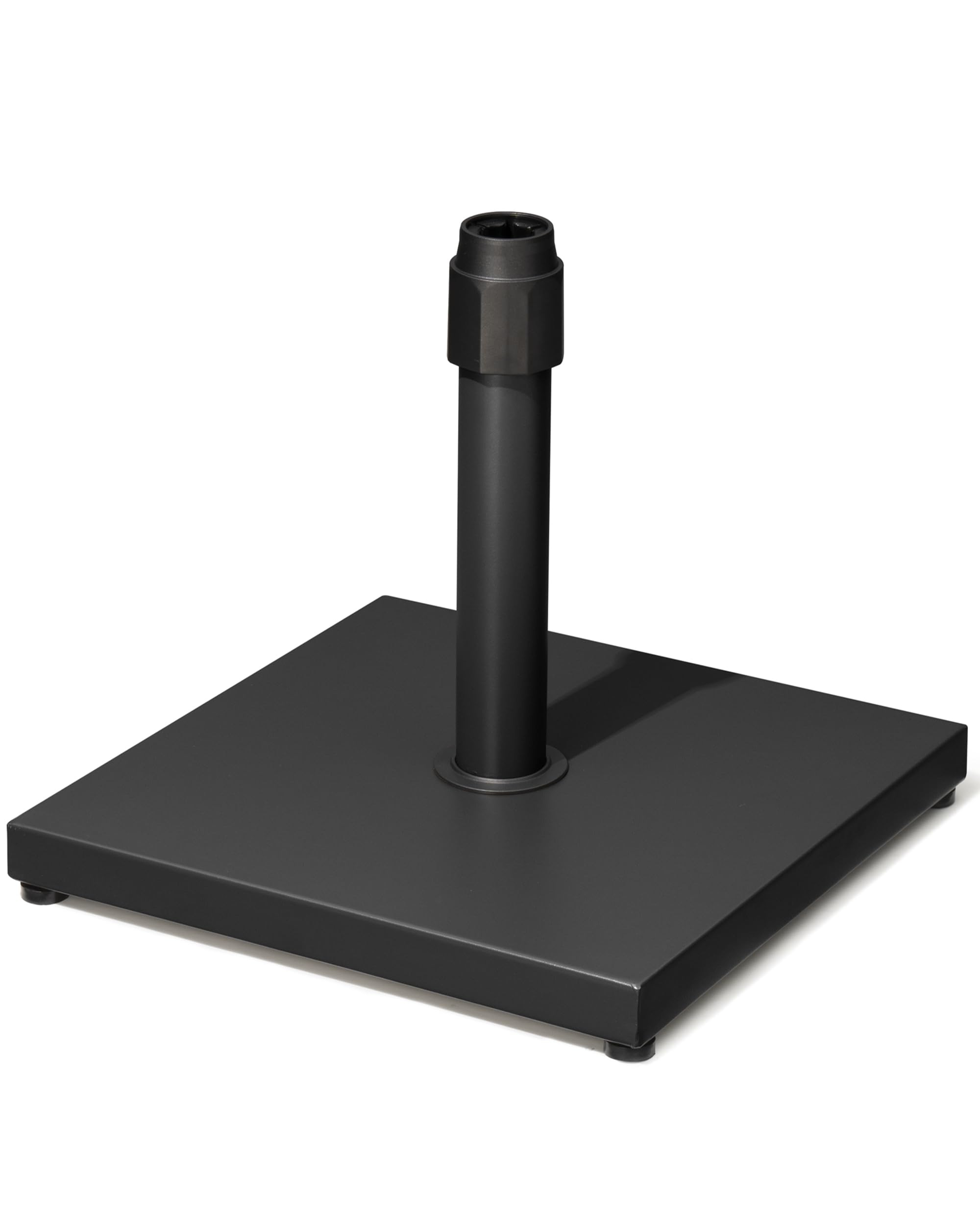 45lbs Patio Umbrella Base, Heavy Duty Fringe Umbrella Stand Pre-Filled Concrete, No Sand/Water Needed, Fits 6-12ft Market Umbrella, Wind-Resistant for Deck, Poolside, Balcony