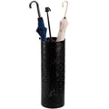 Hacaroa Metal Round Umbrella Stand Rack, Free Standing Umbrella Holder Bin, Canes Walking Sticks Holder for Entryway, Home, Office, Black