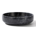 6.7" Large Decorative Bowl, Natural Marble Decorative Bowls for Home Decor, Key Bowl, Candy Bowl, Smudge Bowl, Coffee Tables Centerpiece (Natural Black)