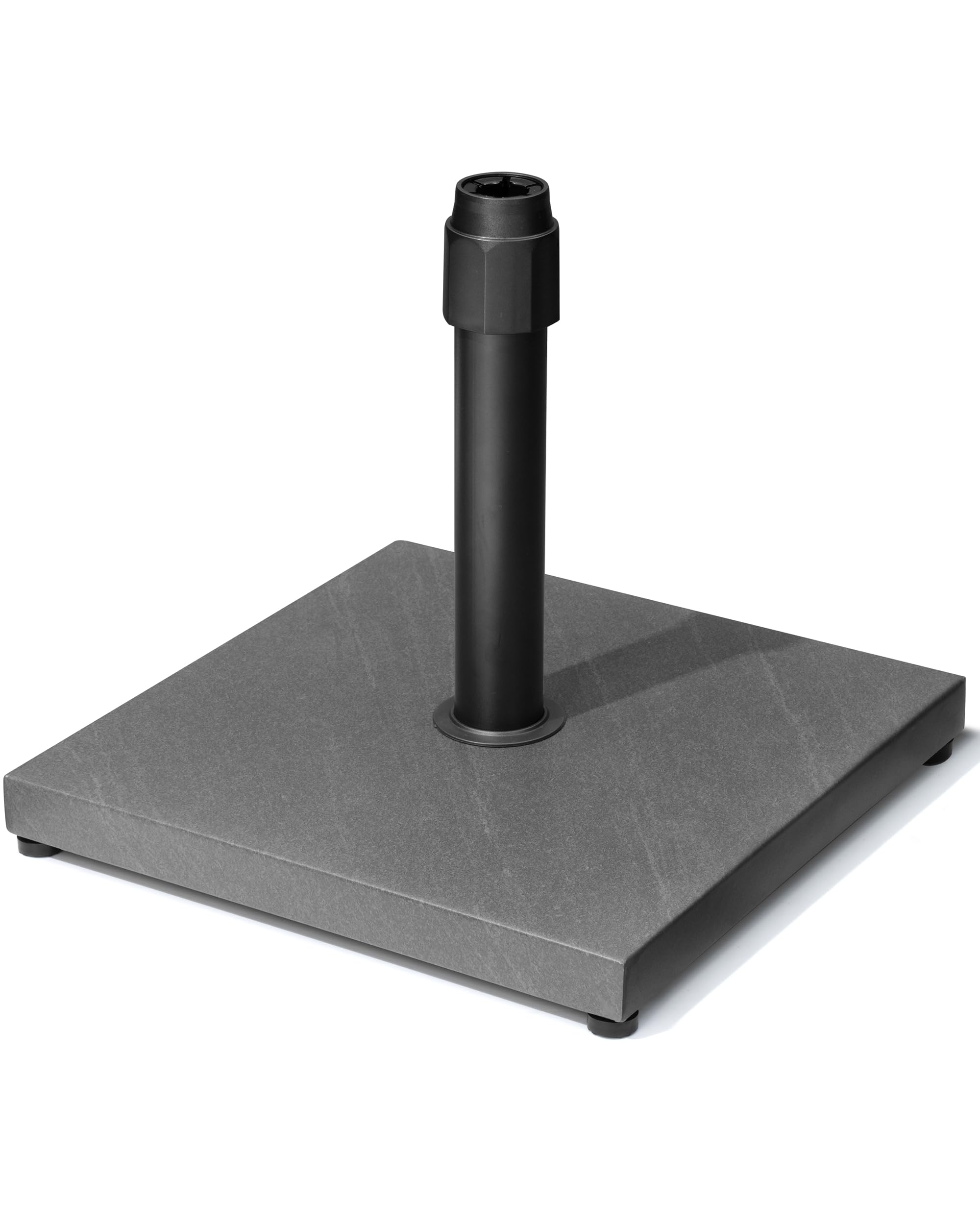 45lbs Patio Umbrella Base, Heavy Duty Fringe Umbrella Stand Pre-Filled Concrete, No Sand/Water Needed, Fits 6-12ft Market Umbrella, Wind-Resistant for Deck, Poolside, Balcony