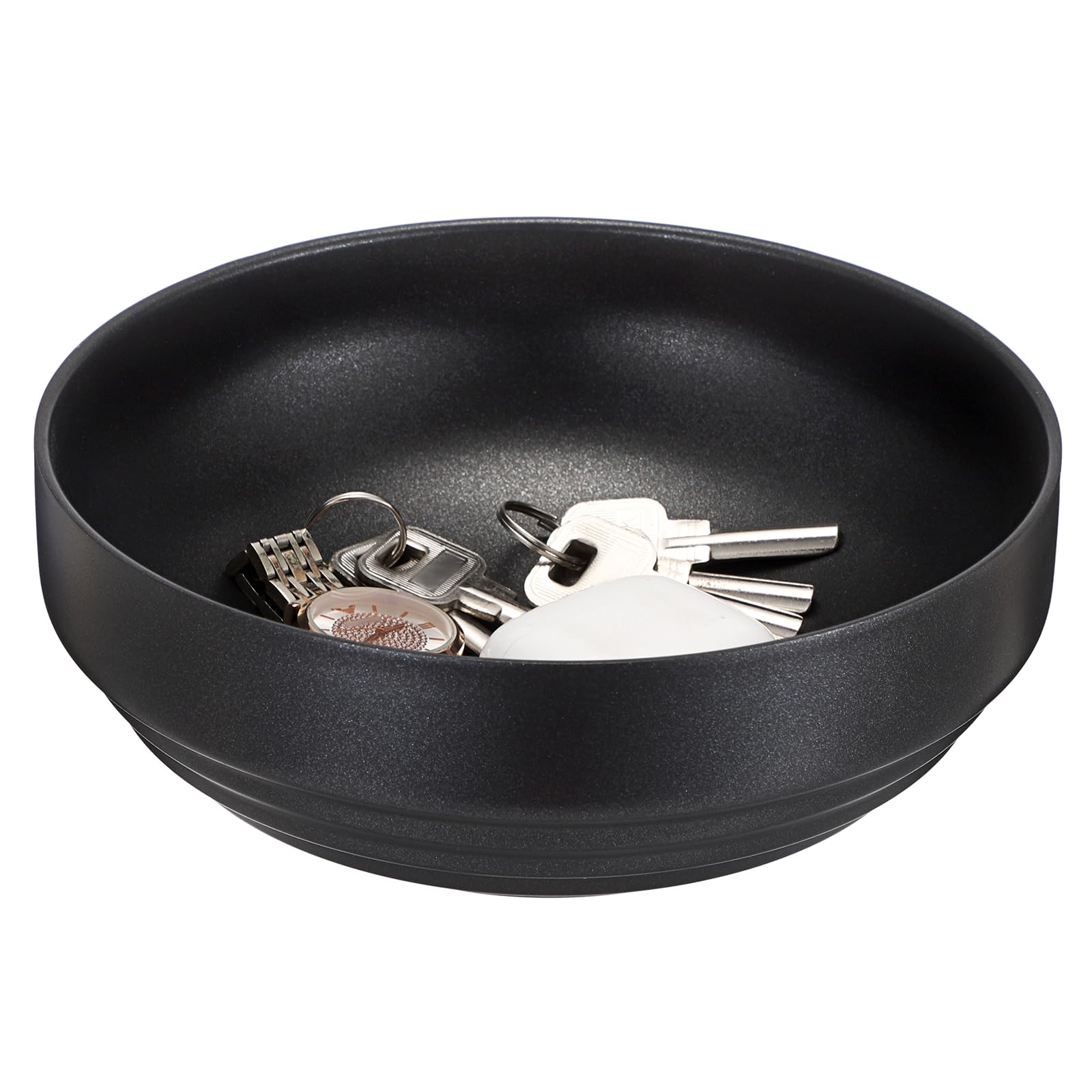 Key Bowl for Entryway Table Decorative Key Dish for Organizing Tabletop Catch All Bowl Gold Fruit Bowls for Kitchen Counter, Coffee Table,7.4 Inches