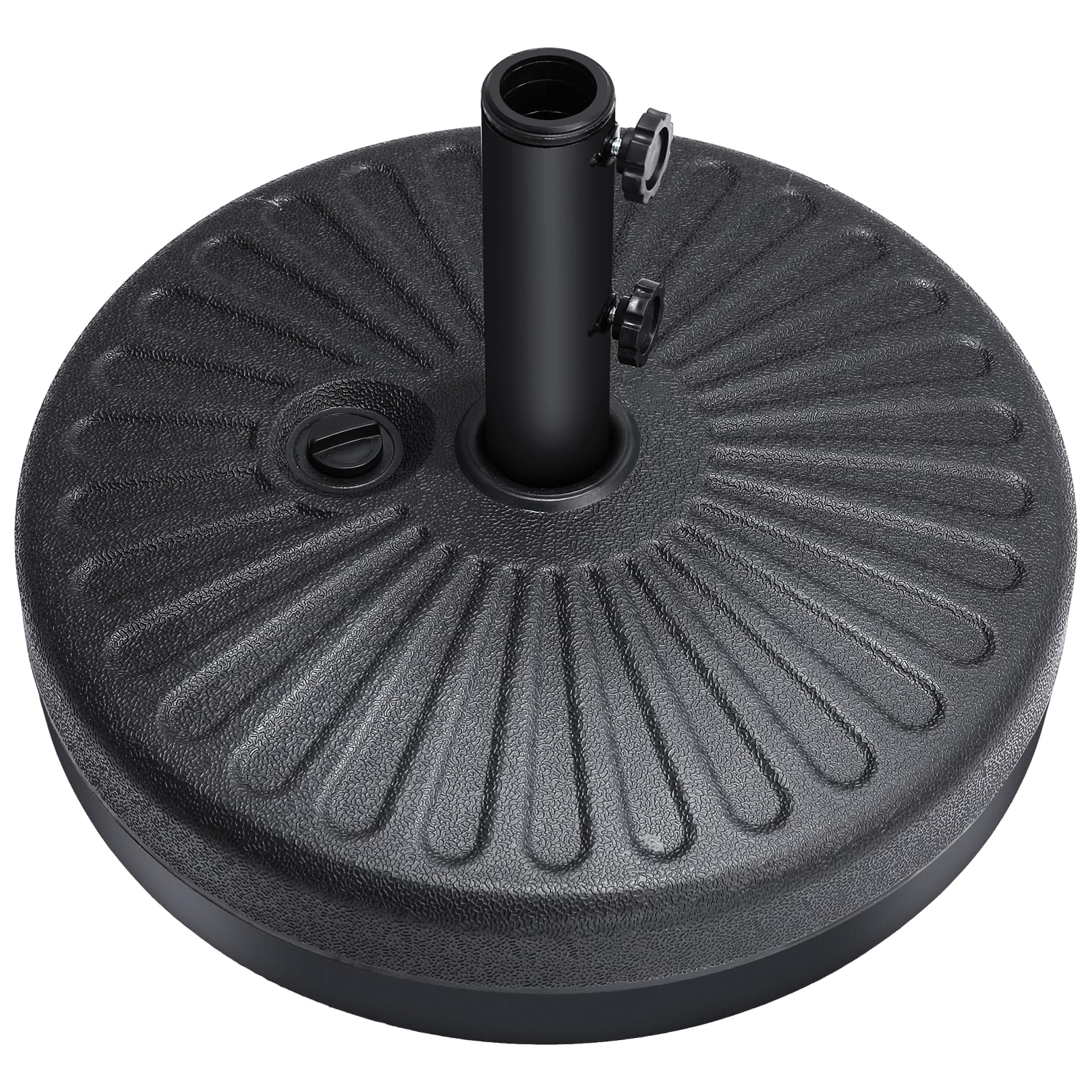 HOMSHADE H16 Patio Umbrella Stand Base with 5 Wheels - 127lbs Heavy Duty Rolling Weights Outdoor Market Umbrella Base, Refillable High-Density HDPE Materia Weights Stand for Outside Patio